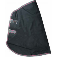 Couvre-cou imperméable doublé polycoton T de T Noir / gris