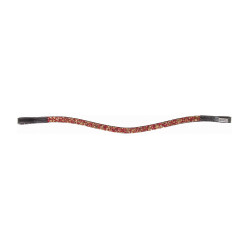 Frontal Mosaik T de T Havane foncé / rouge / or Marron
