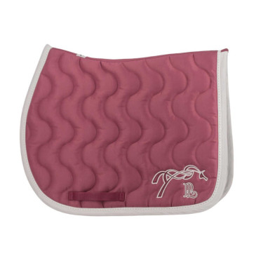 Tapis de selle Pénélope Classique Magenta / blanc Rose