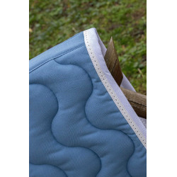 Tapis de selle Pénélope Classique Lagon / blanc Bleu