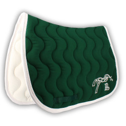 Tapis de selle Pénélope Classique Vert forêt / blanc Tapis de selle Pénélope Classique Vert forêt / blanc