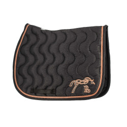 Tapis de selle Pénélope Classique Noir / noir / caramel