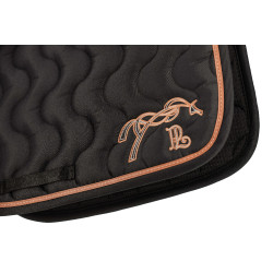 Tapis de selle Pénélope Classique Noir / noir / caramel