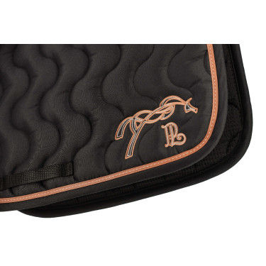 Tapis de selle Pénélope Classique Noir / noir / caramel