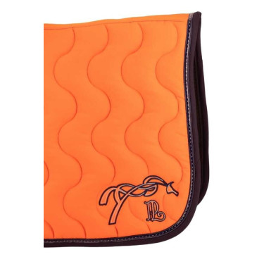 Tapis de selle Pénélope Classique Orange / marine Tapis de selle Pénélope Classique Orange / marine