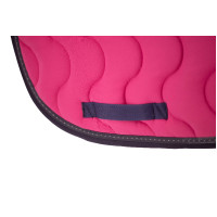 Tapis de selle Pénélope Classique Fushia / marine Rose Tapis de selle Pénélope Classique Fushia / marine Rose