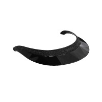 Vizier voor helm Naca GlowUp Glanzend zwart / zwart
