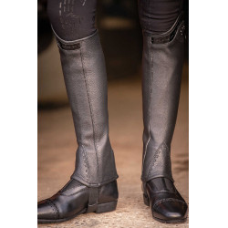 Mini-chaps Pénélope Prisca leer Zwart Mini-chaps Pénélope Prisca leer Zwart