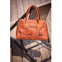 Sac à main Pénélope Maëlys Grand modèle Cognac Marron Sac à main Pénélope Maëlys Grand modèle Cognac Marron