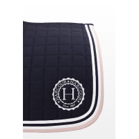 Tapis de selle Harcour Soft Marine / rose clair Bleu marine
