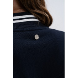 Bomber Sweater Harcour Agathe Marine Bleu marine