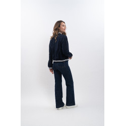 Bomber Sweater Harcour Agathe Marine Bleu marine