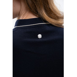 Polo Harcour Amandel Marine Marineblauw