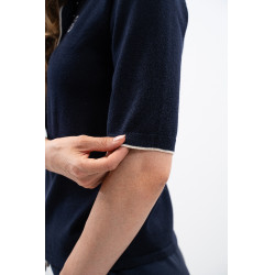 Polo Harcour Amandel Marine Marineblauw