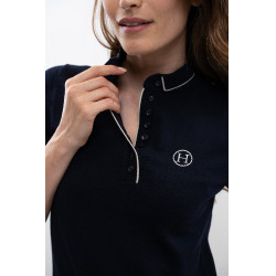 Polo Harcour Amandel Marine Marineblauw