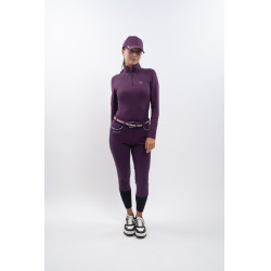 Pantalon polaire équitation Harcour Jaipur Figue Violet Pantalon polaire équitation Harcour Jaipur Figue Violet