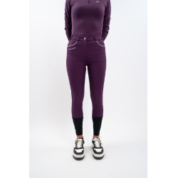 Pantalon polaire équitation Harcour Jaipur Figue Violet Pantalon polaire équitation Harcour Jaipur Figue Violet