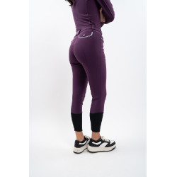 Pantalon polaire équitation Harcour Jaipur Figue Violet Pantalon polaire équitation Harcour Jaipur Figue Violet