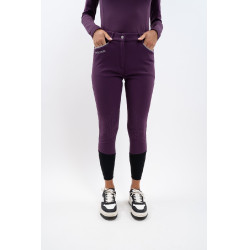 Pantalon polaire équitation Harcour Jaipur Figue Violet Pantalon polaire équitation Harcour Jaipur Figue Violet