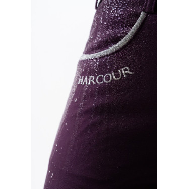Fleece paardrijbroek Harcour Jaipur Vijg Violet