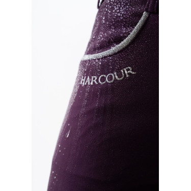 Fleece paardrijbroek Harcour Jaipur Vijg Violet