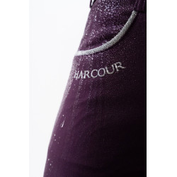 Pantalon polaire équitation Harcour Jaipur Figue Violet Pantalon polaire équitation Harcour Jaipur Figue Violet