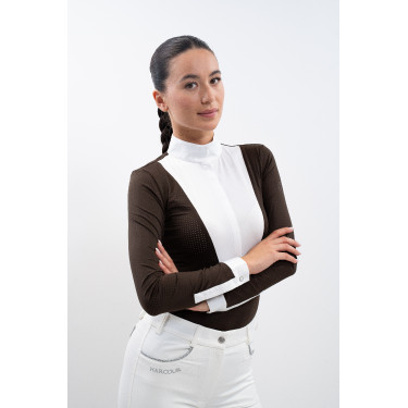 Polo de concours Harcour Stella femme Cacao Marron