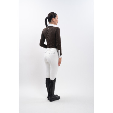 Polo de concours Harcour Stella femme Cacao Marron