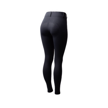 Winterlegging dames met volledige grip Horze Dea Donker marineblauw