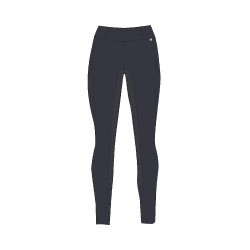 Winterlegging dames met volledige grip Horze Dea Donker marineblauw