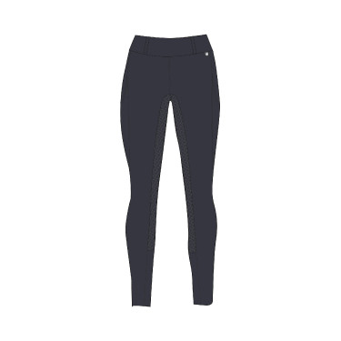 Winterlegging dames met volledige grip Horze Dea Donker marineblauw