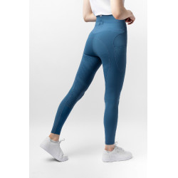 Thermische legging B Vertigo naadloos met volledige grip Leonora Marine titaan Marineblauw
