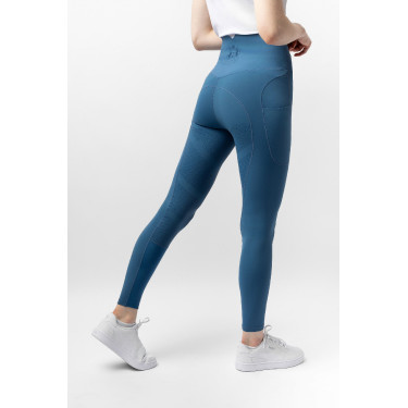 Thermische legging B Vertigo naadloos met volledige grip Leonora Marine titaan Marineblauw