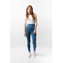 Legging thermique B Vertigo sans coutures grip intégral Leonora Marine titan Bleu marine