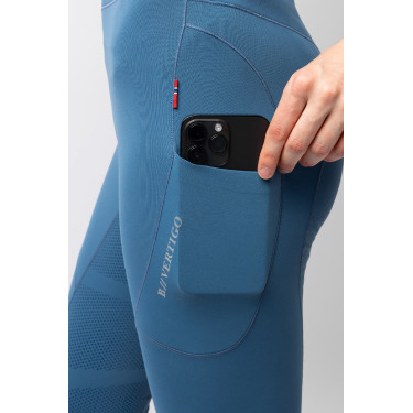 Thermische legging B Vertigo naadloos met volledige grip Leonora Marine titaan Marineblauw