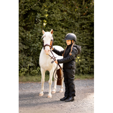 Kinderoverall Horze Annica Gewatteerd Zwart Kinderoverall Horze Annica Gewatteerd Zwart