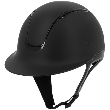 Equithème Soazy helm mat zwart glanzend Equithème Soazy helm mat zwart glanzend