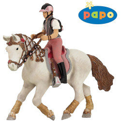 Figurine jeune cavalière PAPO Figurine jeune cavalière PAPO