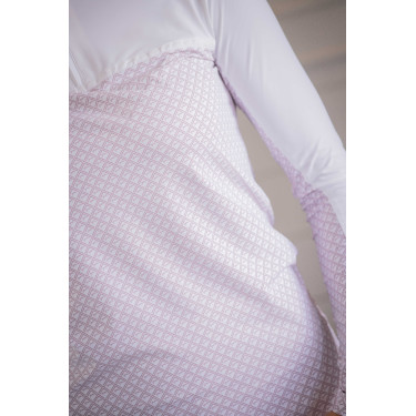 Polo de concours Pénélope Debbie Blanc / rose Polo de concours Pénélope Debbie Blanc / rose