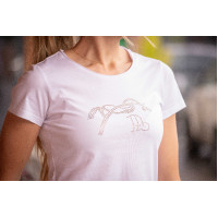 T-shirt Pénélope Iconic Strass Blanc T-shirt Pénélope Iconic Strass Blanc