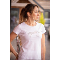 T-shirt Pénélope Iconic Strass Zwart T-shirt Pénélope Iconic Strass Zwart
