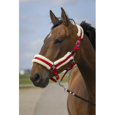 Halster Equithème Nylon Schapenvacht Halster Equithème Nylon Schapenvacht