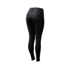 Pantalon d'équitation Horze Leonie à fond intégral femme en daim végétalien