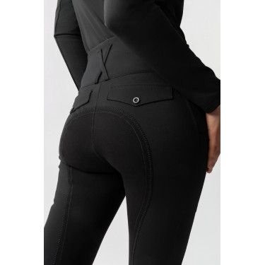 Pantalon d'équitation Horze Leonie à fond intégral femme en daim végétalien Pantalon d'équitation Horze Leonie à fond intégral femme en daim végétalien