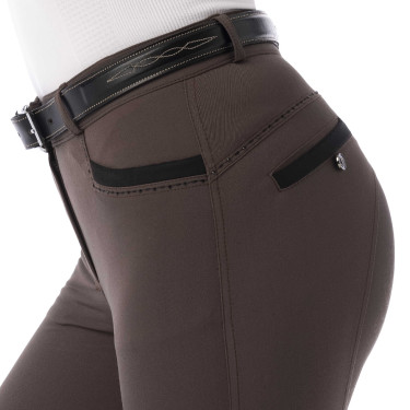 Broek Equithème Safir Bruin / zwart Broek Equithème Safir Bruin / zwart