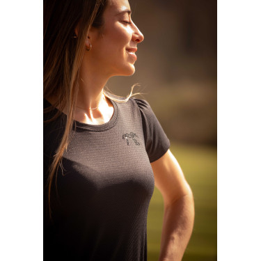 T-shirt Pénélope Techty manches courtes Gris T-shirt Pénélope Techty manches courtes Gris