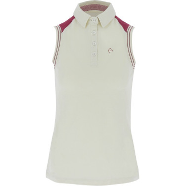 Mouwloze dames poloshirt piqué Equithème Mouwloze dames poloshirt piqué Equithème