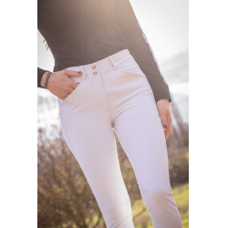 Pantalon d'équitation Élégance Pénélope Blanc Pantalon d'équitation Élégance Pénélope Blanc