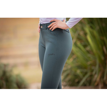 Pantalon d'équitation Élégance Pénélope Vert forêt