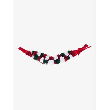 Kerstgordel Hobby Horse LeMieux met bloemmotief Rood Kerstgordel Hobby Horse LeMieux met bloemmotief Rood